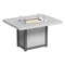 LuxCraft Lumin Fire Table 62" Rectangular - Counter Height