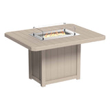 LuxCraft Lumin Fire Table 62" Rectangular - Counter Height