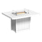 LuxCraft Lumin Fire Table 62" Rectangular - Counter Height