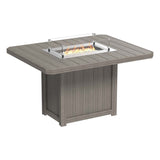 LuxCraft Lumin Fire Table 62" Rectangular - Dining Height