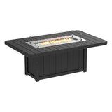 LuxCraft Lumin Fire Table 79" Rectangular - Bar Height