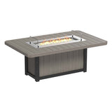 LuxCraft Lumin Fire Table 79" Rectangular - Bar Height