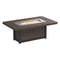 LuxCraft Lumin Fire Table 79" Rectangular - Counter Height