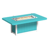 LuxCraft Lumin Fire Table 79" Rectangular - Dining Height