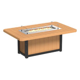 LuxCraft Lumin Fire Table 79" Rectangular - Dining Height