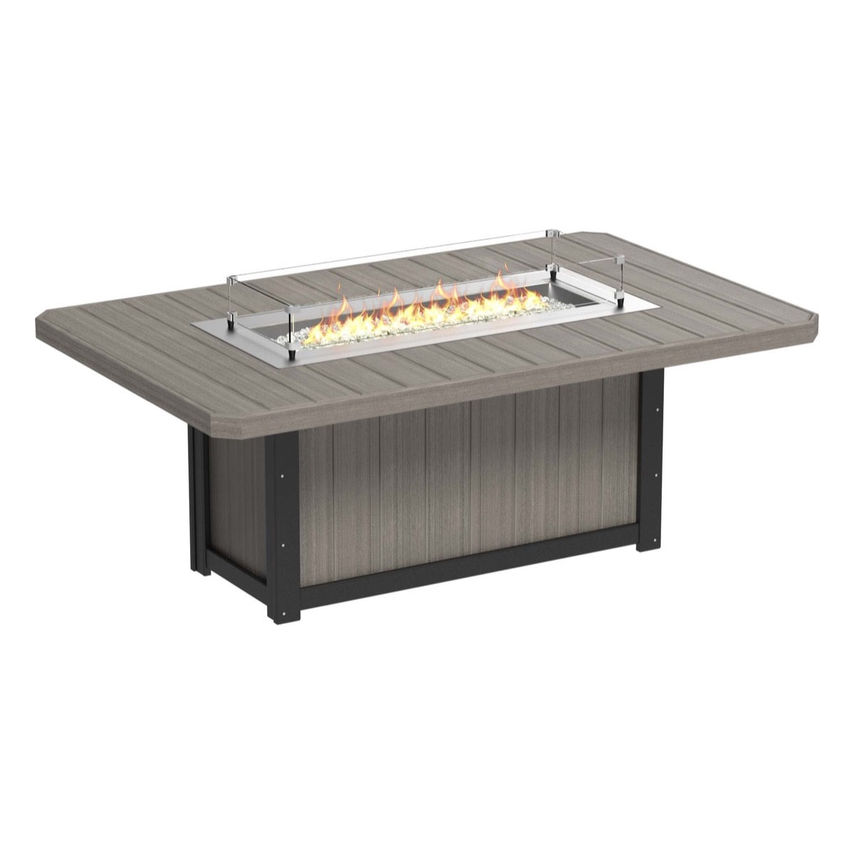 LuxCraft Lumin Fire Table 79" Rectangular - Dining Height