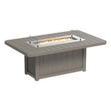 LuxCraft Lumin Fire Table 79" Rectangular - Dining Height