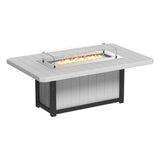LuxCraft Lumin Fire Table 79" Rectangular - Dining Height