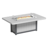 LuxCraft Lumin Fire Table 79" Rectangular - Dining Height