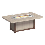 LuxCraft Lumin Fire Table 79" Rectangular - Dining Height