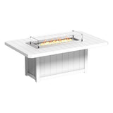 LuxCraft Lumin Fire Table 79" Rectangular - Dining Height