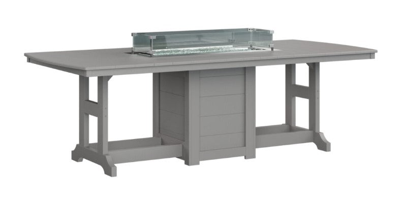 Berlin Gardens Garden Classic Standard Top 44" x 96" Rectangular Fire Counter Table