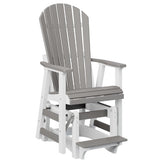 Berlin Gardens Comfo-Back Single Counter Glider with Allochrome Brackets