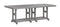 Berlin Gardens Garden Classic Standard Top 44" x 96" Rectangular Bar Table