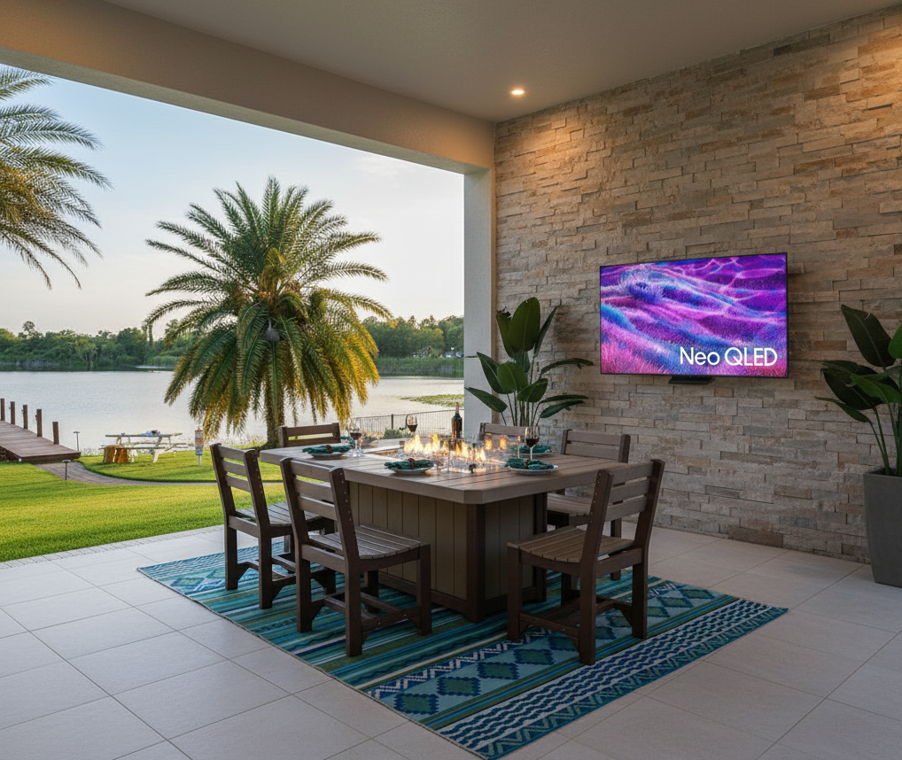 FREE 75” LED 4K Smart TV With Purchase Of LuxCraft 7 Piece Dining Set
