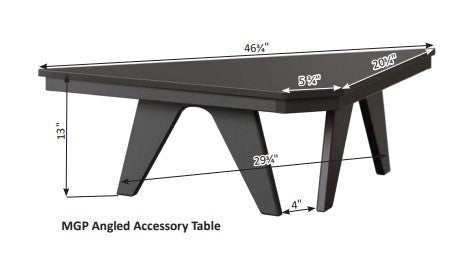 Berlin Gardens MGP Angled Accessory Table