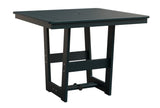 Berlin Gardens Hudson Dining Height 40" x 40" Square Table with Hammered Top