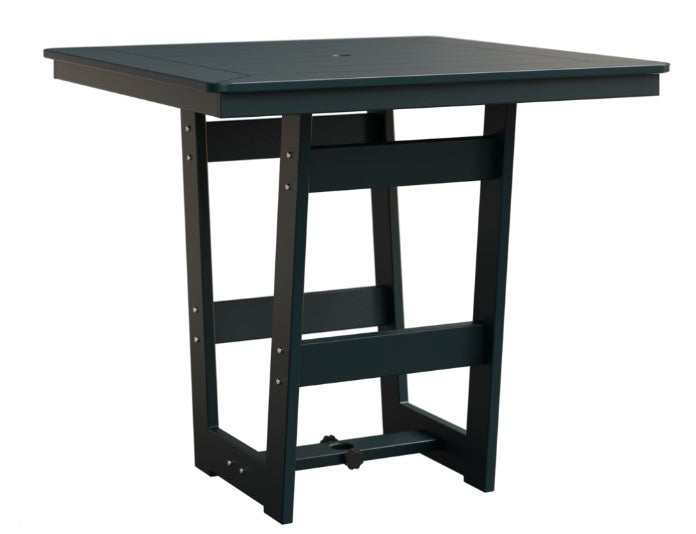 Berlin Gardens Hudson Bar Height 40" x 40" Square Table with Hammered Top