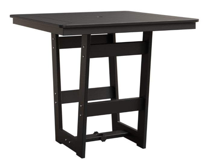 Berlin Gardens Hudson Counter Height 40" x 40" Square Table with Hammered Top