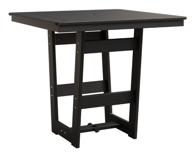Berlin Gardens Hudson Bar Height 40" x 40" Square Table with Hammered Top