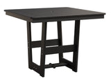 Berlin Gardens Hudson Dining Height 40" x 40" Square Table with Hammered Top