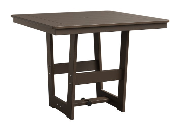 Berlin Gardens Hudson Dining Height 40" x 40" Square Table with Hammered Top