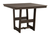 Berlin Gardens Hudson Dining Height 40" x 40" Square Table with Hammered Top