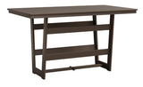 Berlin Gardens Hudson Bar Height 40" x 70" Rectangle Table with Hammered Top
