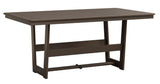Berlin Gardens Hudson Dining Height 40" x 70" Rectangle Table with Hammered Top