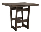 Berlin Gardens Hudson Bar Height 40" x 40" Square Table with Hammered Top