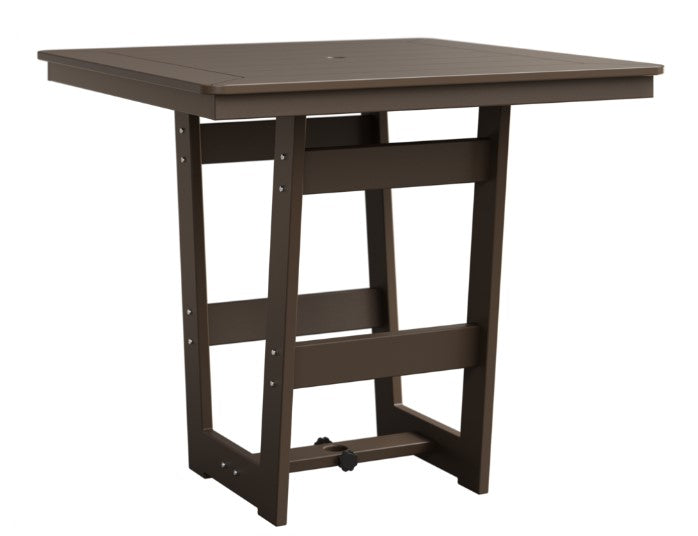 Berlin Gardens Hudson Counter Height 40" x 40" Square Table with Hammered Top