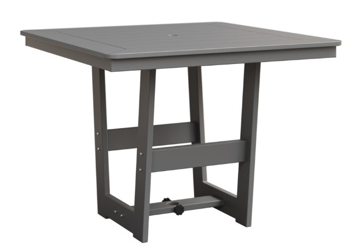 Berlin Gardens Hudson Dining Height 40" x 40" Square Table with Hammered Top