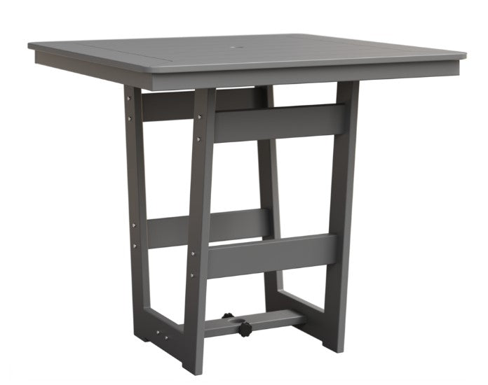 Berlin Gardens Hudson Bar Height 40" x 40" Square Table with Hammered Top