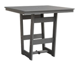 Berlin Gardens Hudson Bar Height 40" x 40" Square Table with Hammered Top