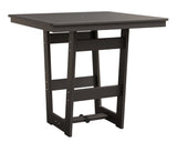 Berlin Gardens Hudson Bar Height 40" x 40" Square Table with Hammered Top