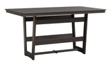 Berlin Gardens Hudson Counter Height 40" x 70" Rectangle Table with Hammered Top