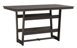 Berlin Gardens Hudson Bar Height 40" x 70" Rectangle Table with Hammered Top