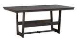 Berlin Gardens Hudson Dining Height 40" x 70" Rectangle Table with Hammered Top