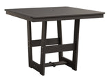 Berlin Gardens Hudson Dining Height 40" x 40" Square Table with Hammered Top