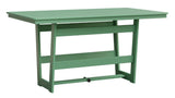 Berlin Gardens Hudson Counter Height 40" x 70" Rectangle Table with Hammered Top
