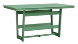 Berlin Gardens Hudson Counter Height 40" x 70" Rectangle Table with Hammered Top