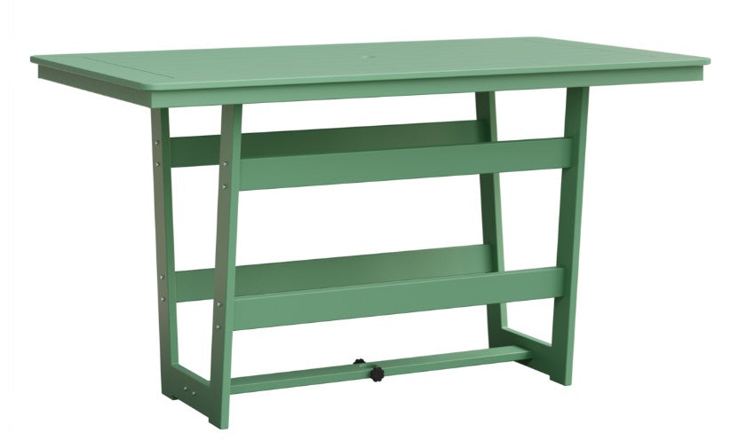 Berlin Gardens Hudson Bar Height 40" x 70" Rectangle Table with Hammered Top