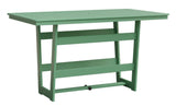 Berlin Gardens Hudson Bar Height 40" x 70" Rectangle Table with Hammered Top