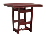 Berlin Gardens Hudson Counter Height 40" x 40" Square Table with Hammered Top
