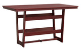 Berlin Gardens Hudson Bar Height 40" x 70" Rectangle Table with Hammered Top