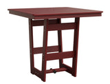 Berlin Gardens Hudson Counter Height 40" x 40" Square Table with Hammered Top