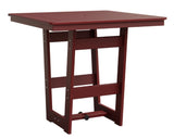 Berlin Gardens Hudson Bar Height 40" x 40" Square Table with Standard Top