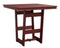 Berlin Gardens Hudson Bar Height 40" x 40" Square Table with Standard Top