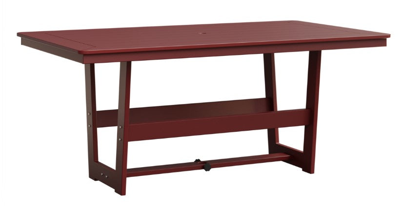 Berlin Gardens Hudson Dining Height 40" x 70" Rectangle Table with Standard Top