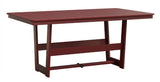 Berlin Gardens Hudson Dining Height 40" x 70" Rectangle Table with Standard Top